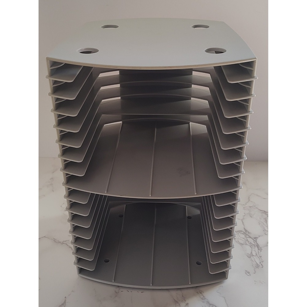 Kensington Disc Retro Stackable CD StorageTower RackHholds 16 CDs